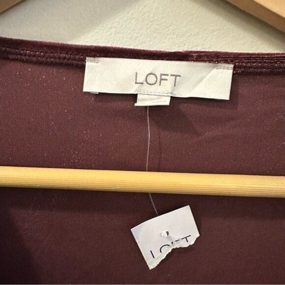 Loft Women's Velvet Knot Wrap Dress Size XL Color: Plum Preserve $89.50 - Picture 7 of 13